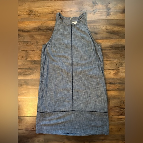 GAP Dresses & Skirts - Gap Designed & Crafted Chambray Shift Dress Women’s 10, Medium Wash 100% Cotton